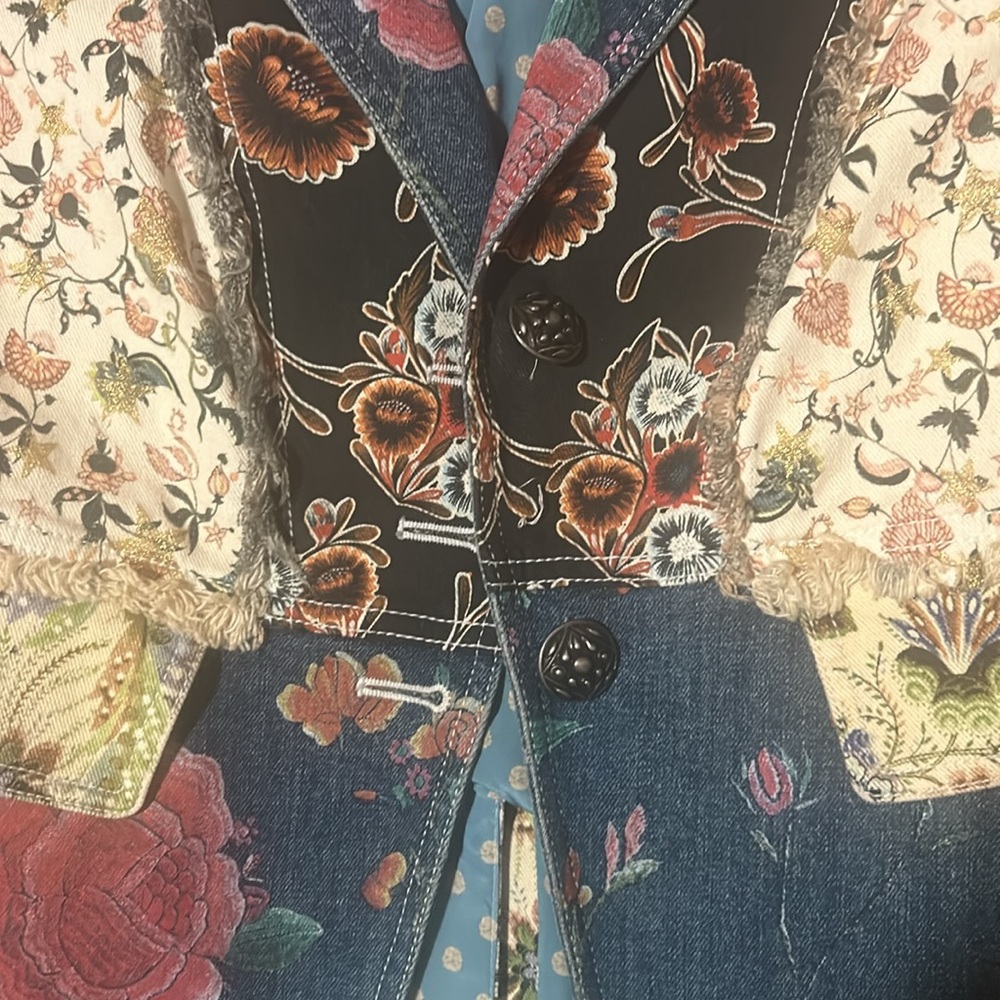 Roberto Cavalli Patchwork Denim Jacket - image 3